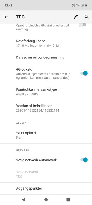Scroll til og vælg Adgangspunkter