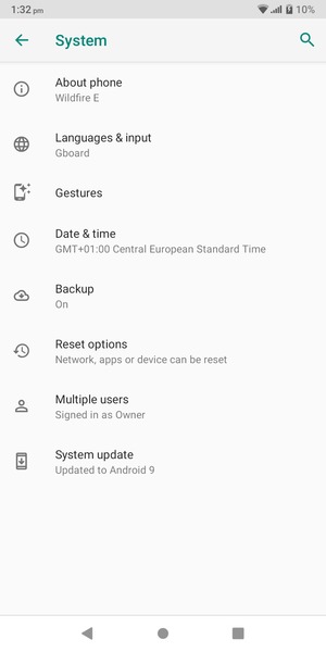 Select System update