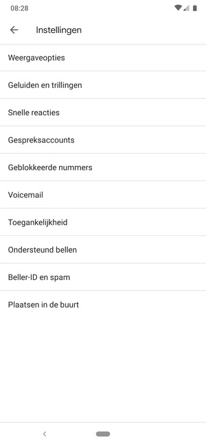 Selecteer Voicemail