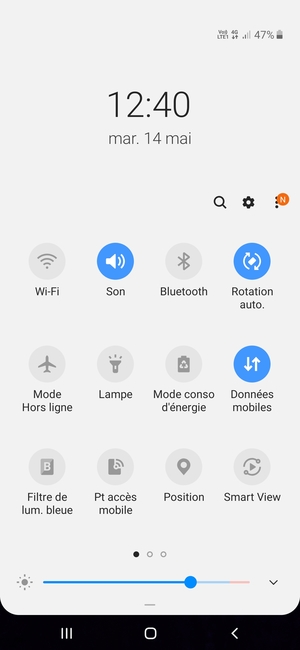 Sélectionnez Mode conso d'énergie