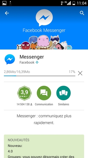 Veuillez attendre la fin de la procédure d'installation