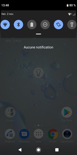 Déroulez à nouveau le menu du haut