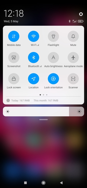 Turn off Wi-Fi and Bluetooth