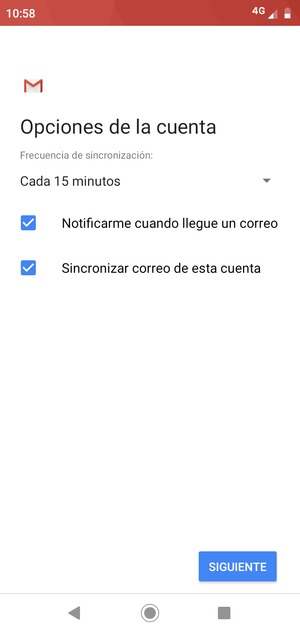 Seleccione SIGUIENTE