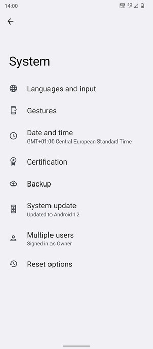 Select Backup