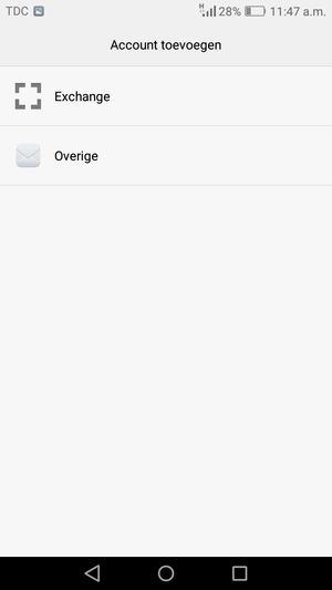Selecteer Exchange