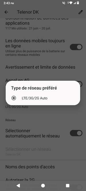 Sélectionnez votre option préférée