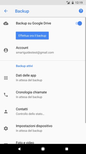 Seleziona Account