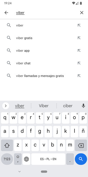Introduzca el nombre de la aplicación y seleccione Buscar