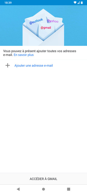 Sélectionnez Ajouter une adresse e-mail