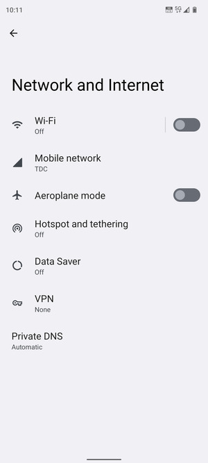 Select Wi-Fi