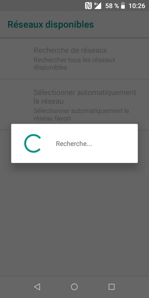 Veuillez attendre la fin de la recherche