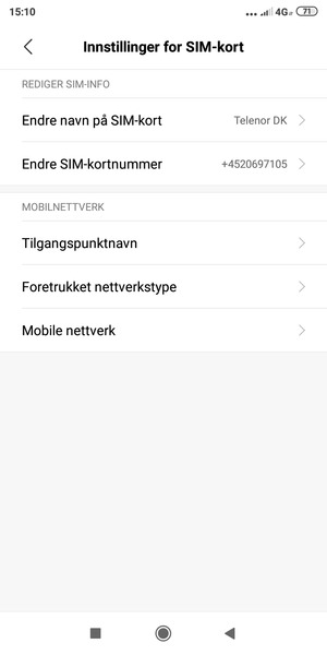 Velg Foretrukket nettverkstype