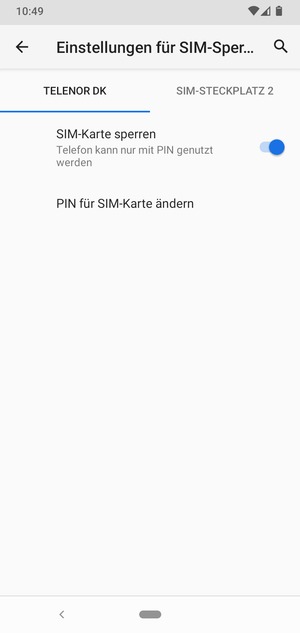 Wählen Sie Public und PIN für SIM-Karte ändern
