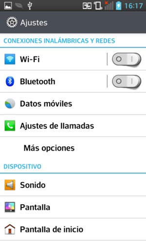 Seleccione Más opciones