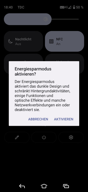 Wählen Sie AKTIVIEREN