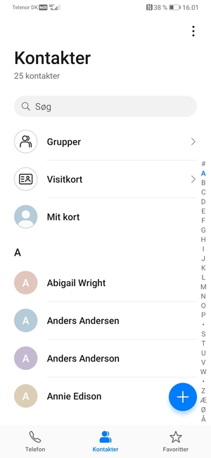 Vælg Menu-knappen