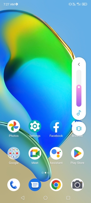 Select Vibrate to change to silent mode