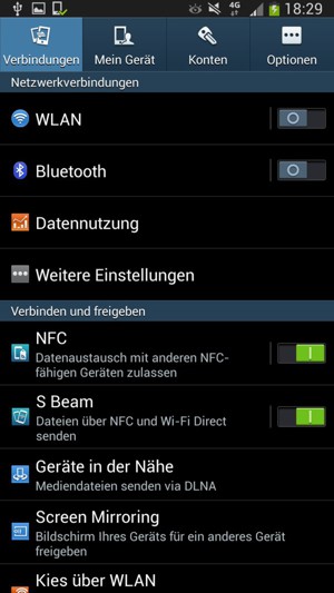 Wählen Sie Weitere Einstellungen