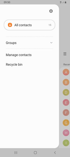 Select Manage contacts