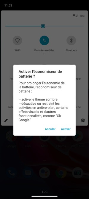 Seleccione Activer