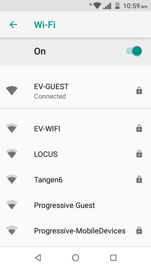 You are now connected to the Wi-Fi network