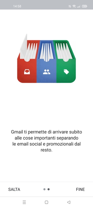 Seleziona FINE