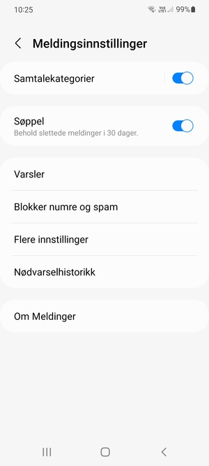 Velg Flere innstillinger