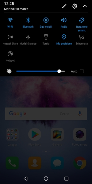 Disattiva Wi-Fi e Bluetooth