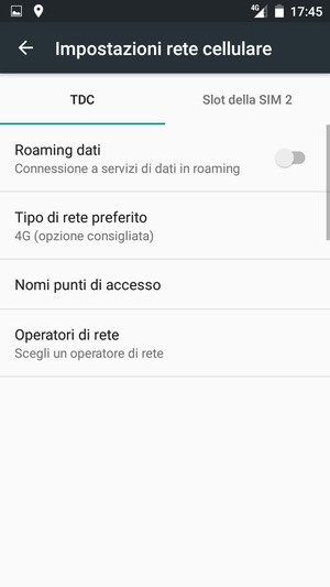 Seleziona Public e Nomi punti di accesso