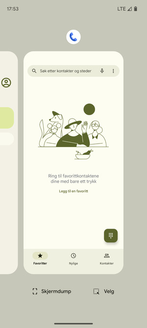 Dra apper opp for å lukke dem