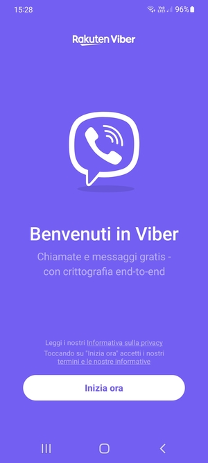 L'app è pronta per l'uso