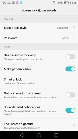 Your phone is now secure with a screen lock