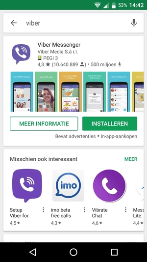Selecteer de app