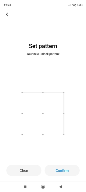 Draw the unlock pattern again