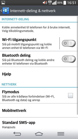 Velg Mobilnettverk