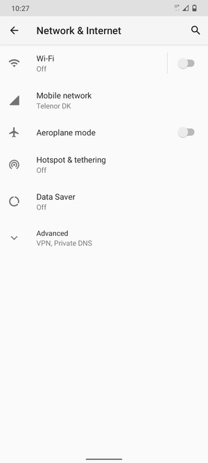 Select Wi-Fi