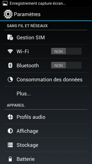 Sélectionnez Plus...