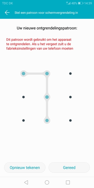 Selecteer Gereed