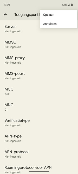 Selecteer Opslaan
