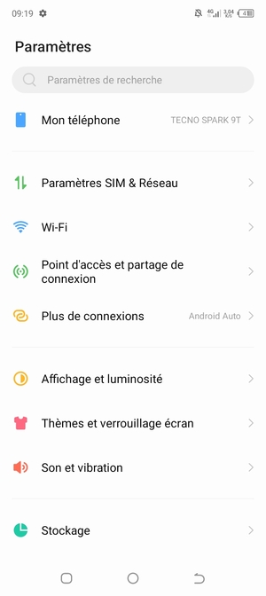 Sélectionnez Wi-Fi