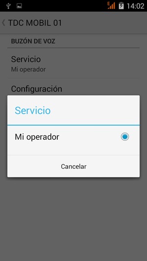 Seleccione Mi operador