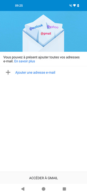 Sélectionnez Ajouter une adresse e-mail