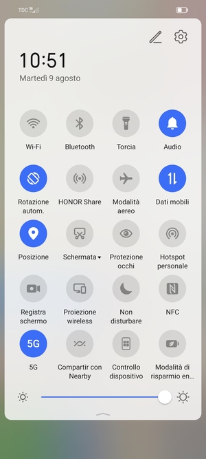 Disattiva Posizione