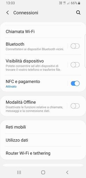 Seleziona Reti mobili
