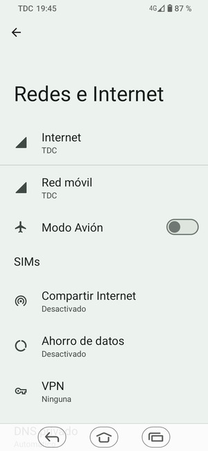 Seleccione Red móvil