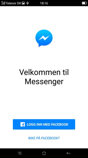 Applikasjonen er klar til bruk