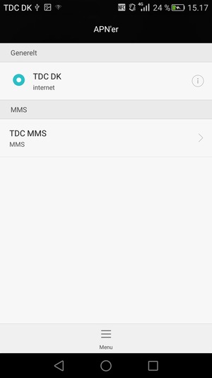 Din telefon er nu sat op til MMS