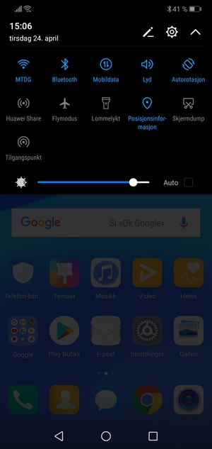 Slå av Wi-Fi og Bluetooth