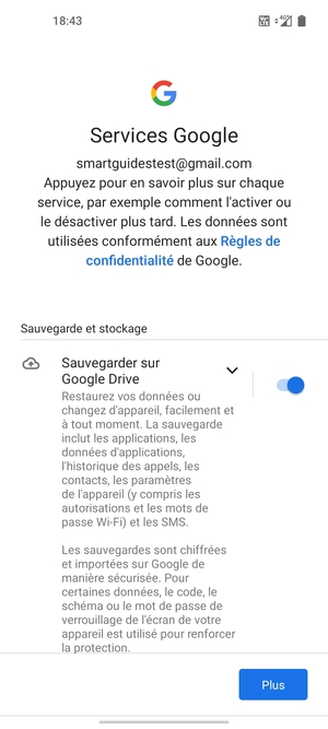 Sélectionnez Plus